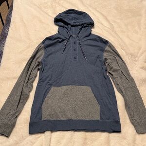 3 for $10 Men's Blue and Gray Hooded Shirt